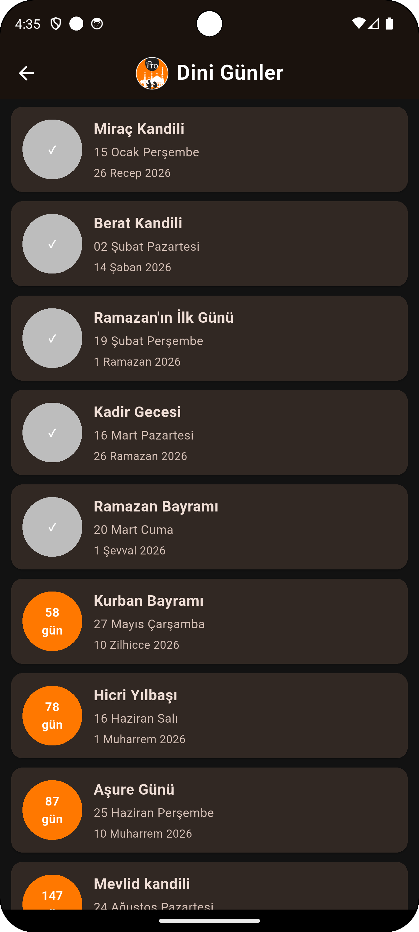 Dini Günler ve Bayramlar